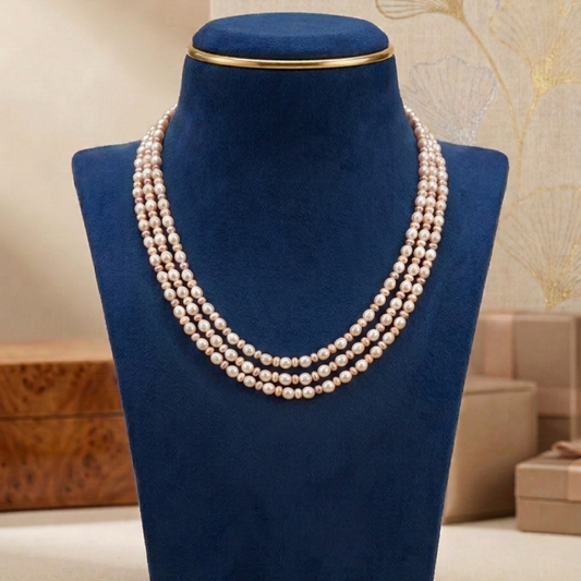 Freshwater Pearl Necklace 3 lines