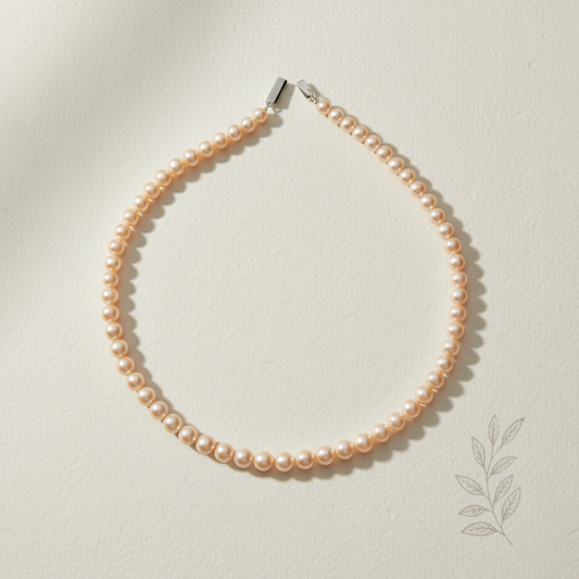 Apricot Luster Pearl Strand