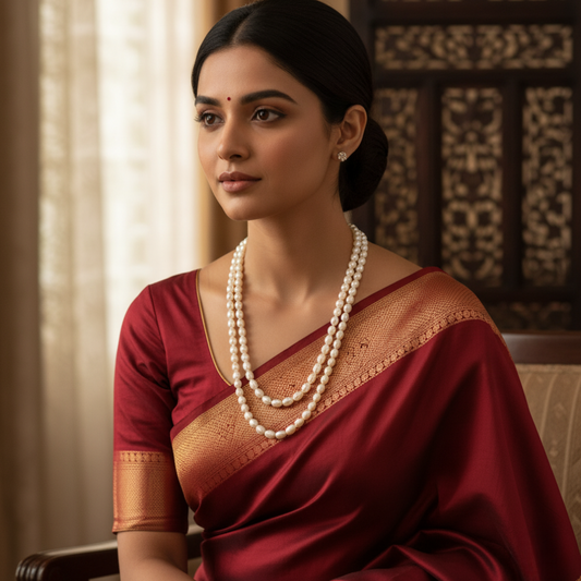 Superior White Pearl Necklace