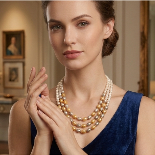 Multi Colour Freshwater Pearl Necklace