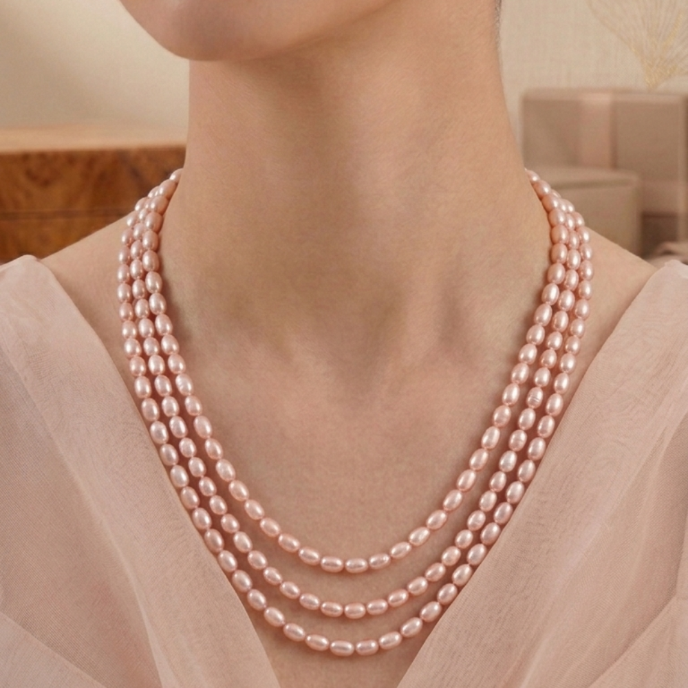 Pink Freshwater Pearl Necklace Online