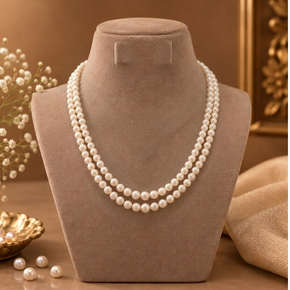Freshwater Pearl 2 Strand Necklace