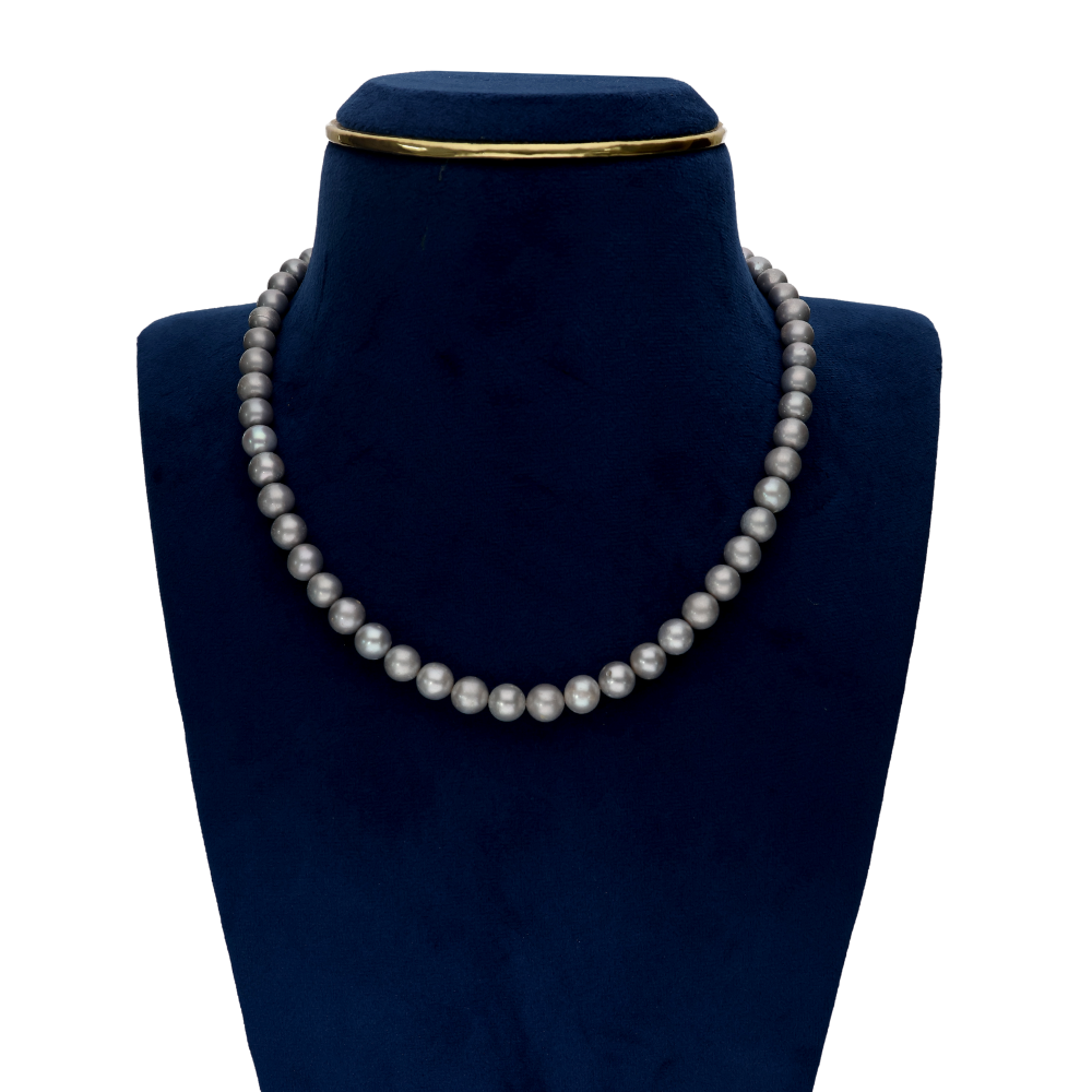 Fresh Water Gray Pearl Necklace