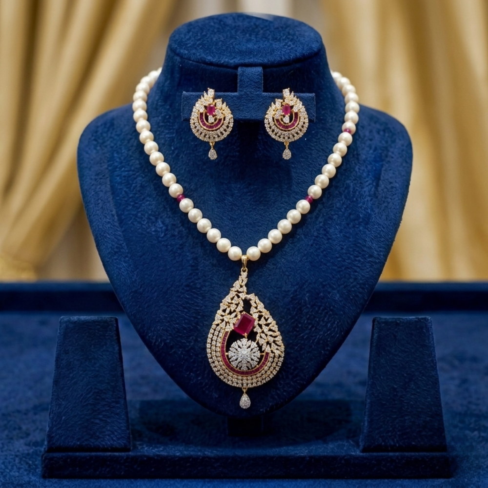 Freshwater Pearl Locket Set