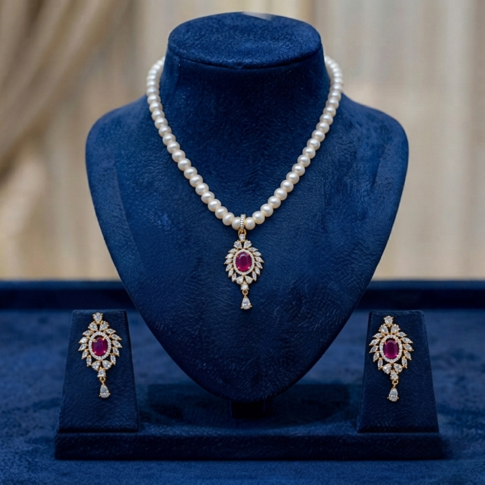 Pearl Locket Set