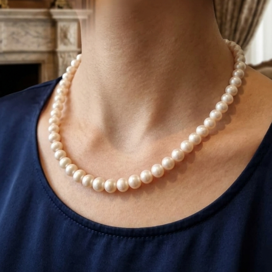 Freshwater Pearl Single Line Necklace