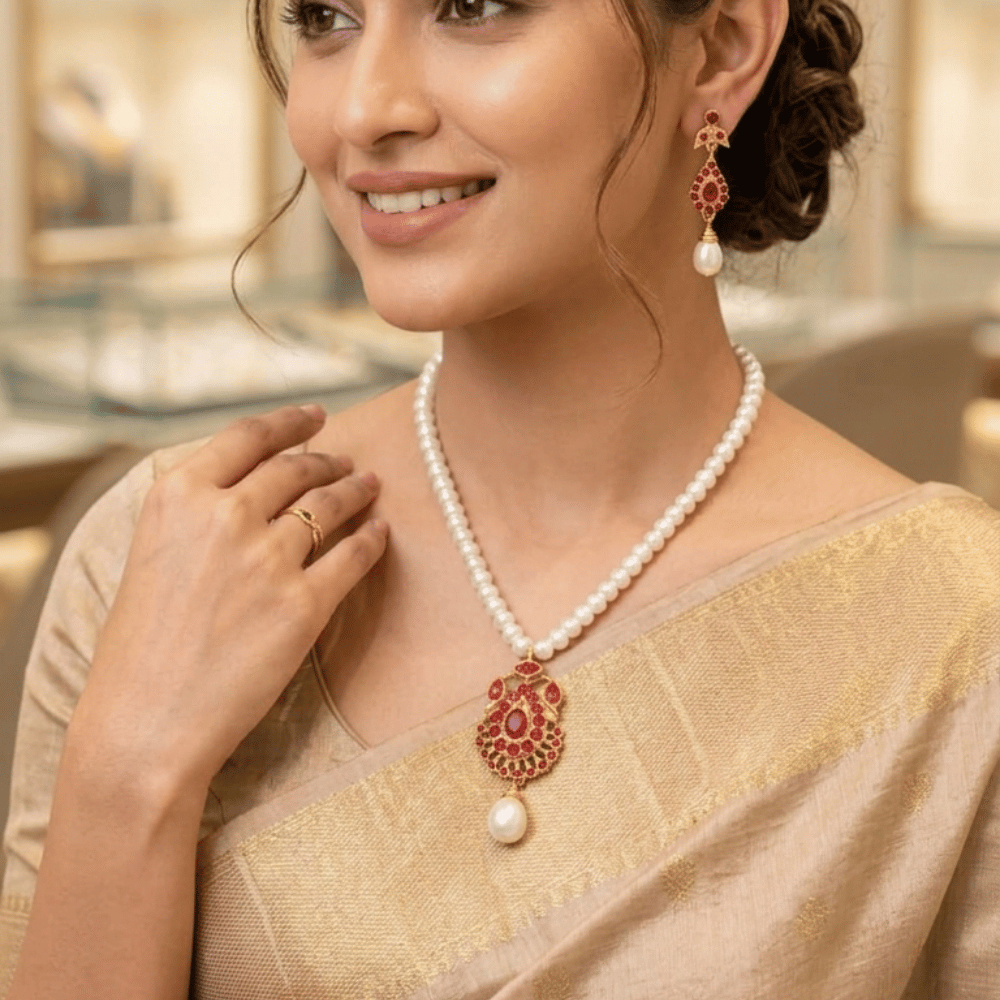 Timeless Pearl and Sparkling CZ Pearl Set
