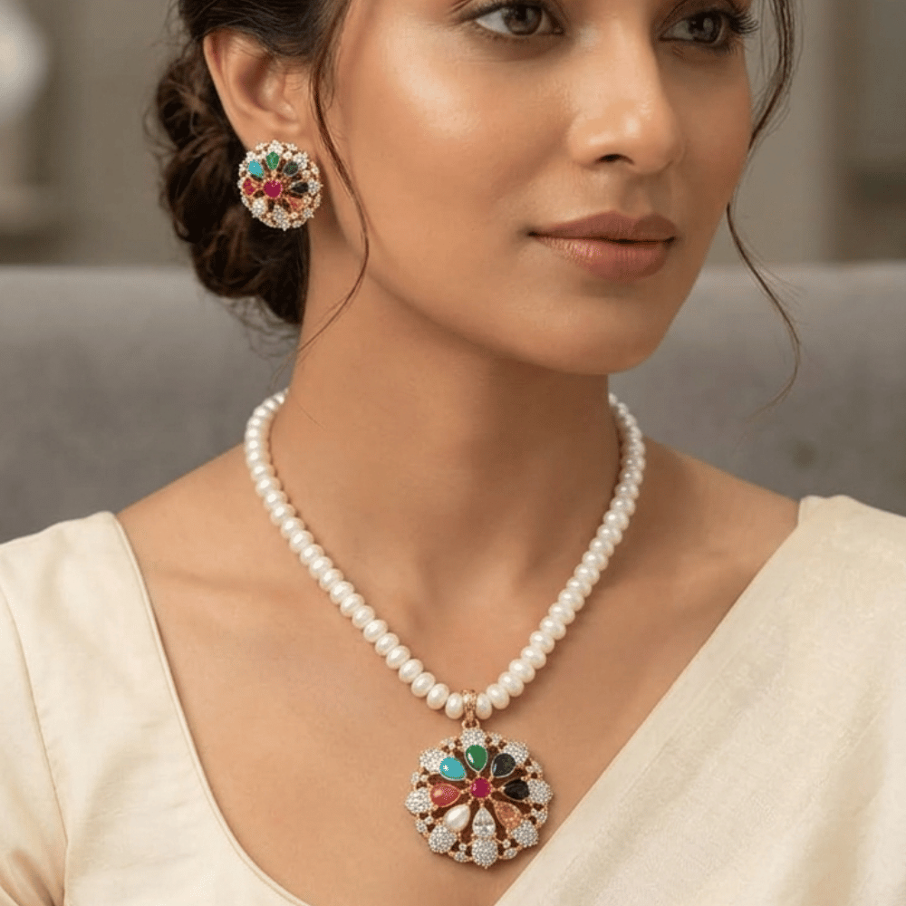 Freshwater Pearl Locket Set