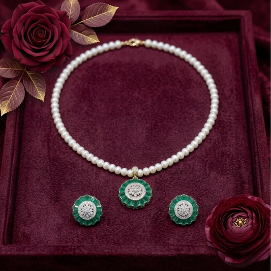 Pearl Locket Set