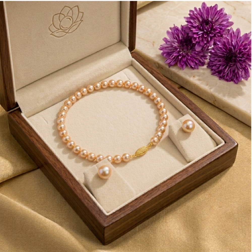 Handcrafted Pearl Strand & Studs Set (Gift Boxed)