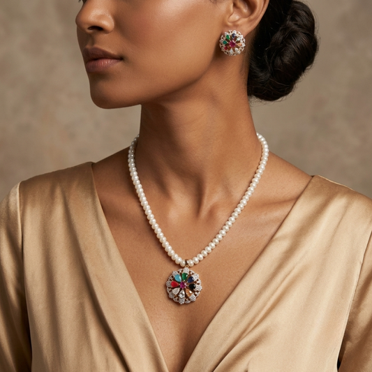 Pearl Locket Set