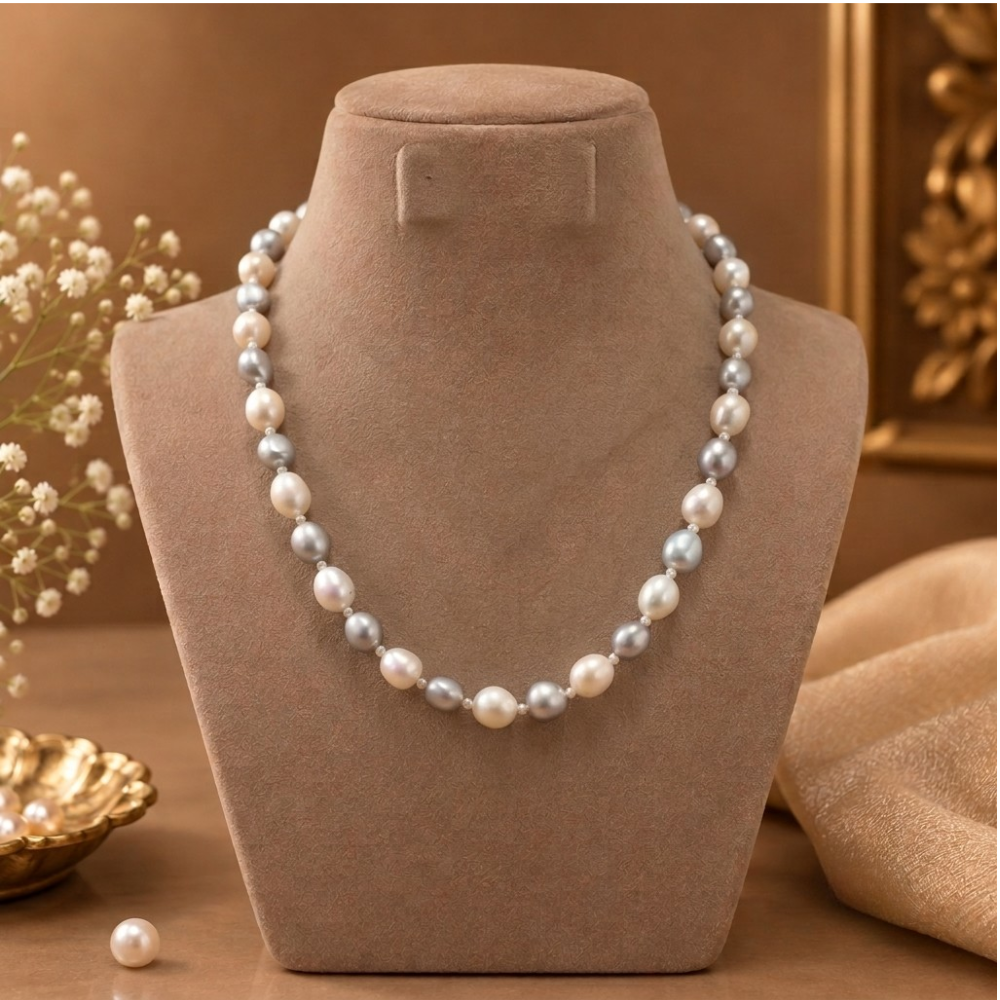 Multi-Colour Single Strand Necklace