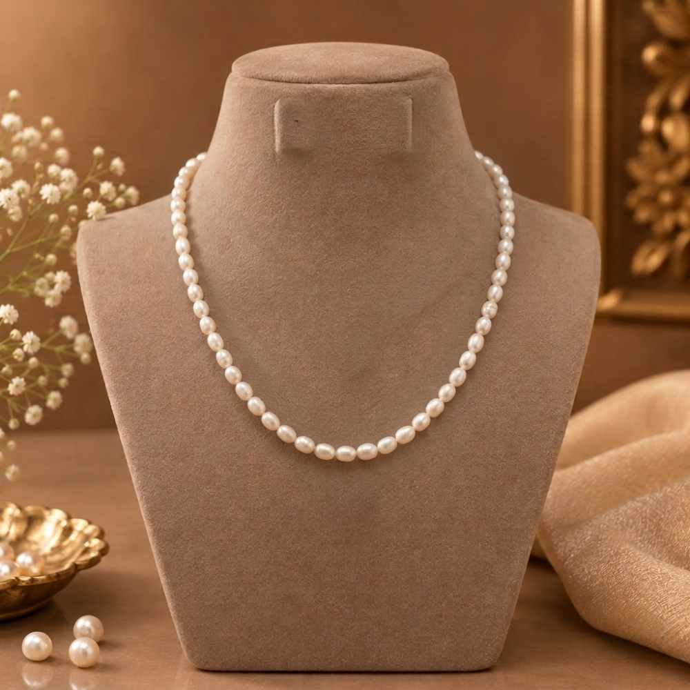 Freshwater Single Line Pearl Necklace