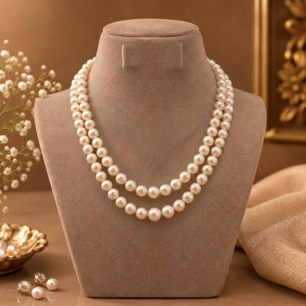 Luster White Pearl Necklace