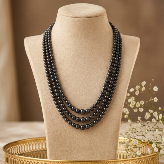 Black Pearl Necklace For Women