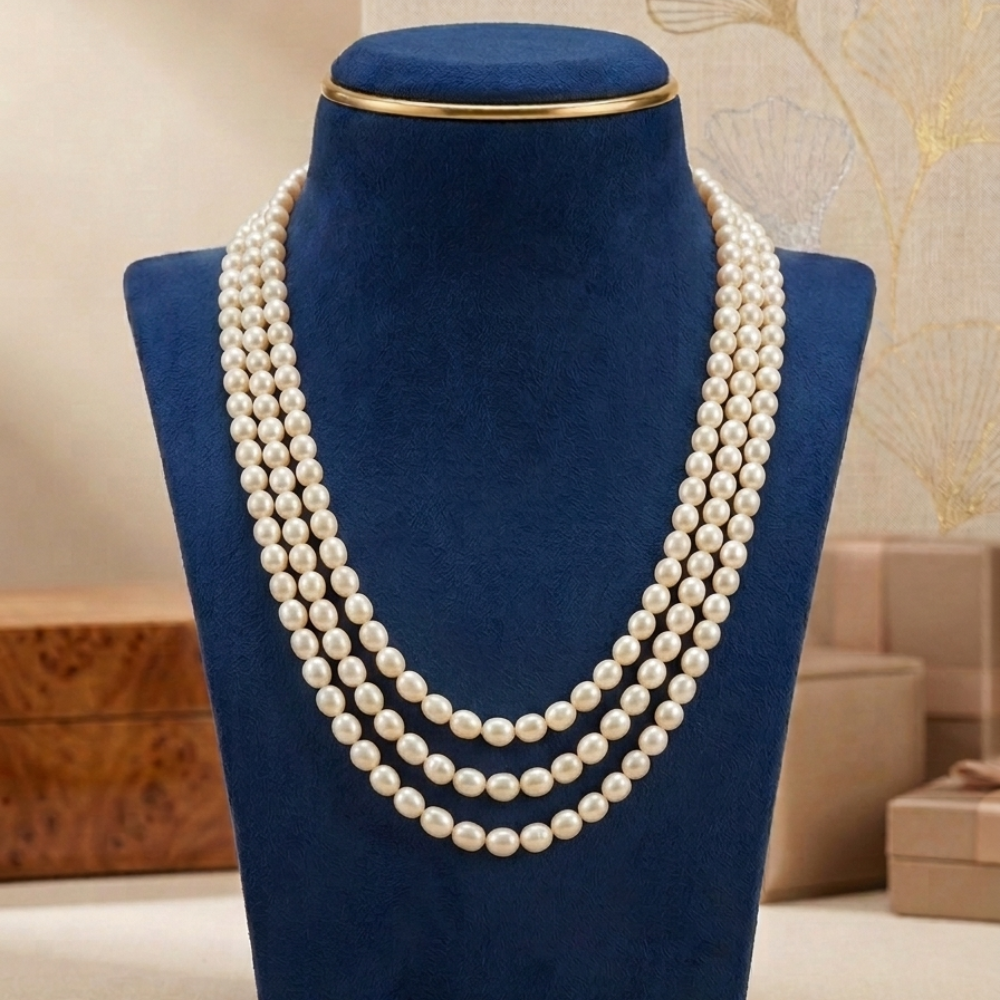 Freshwater Pearls Necklace Set with ear top