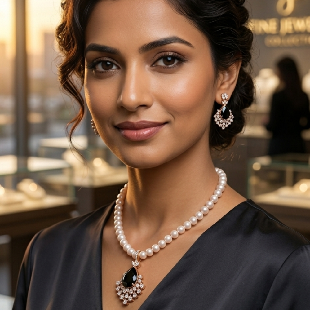 Freshwater Beautiful Pearl Locket Set