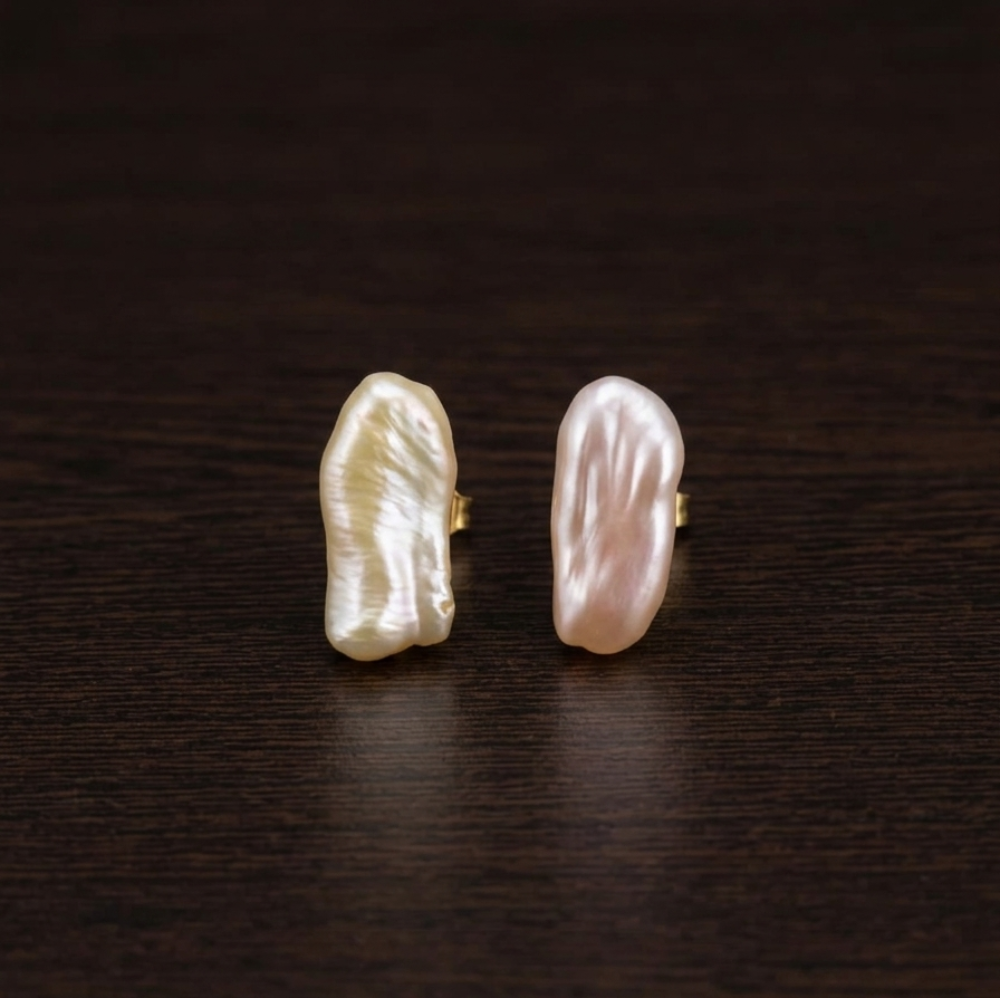 Freshwater Baroque Pearl Studs