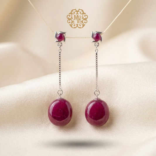 Ruby Ear Hangings