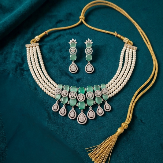 Buy Women Pearl Choker By Mangatrai36jubileehills