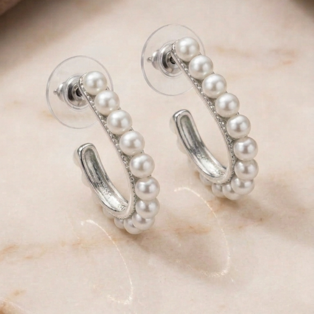 Freshwater Pearl Hopp Earrings