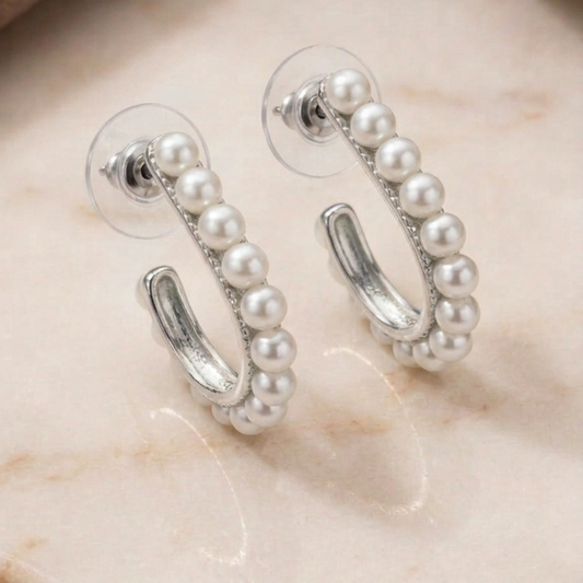 Freshwater Pearl Hopp Earrings