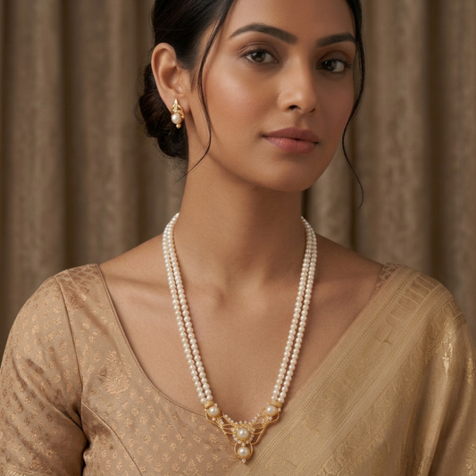 Pearl Locket Set By MangatraiPearls