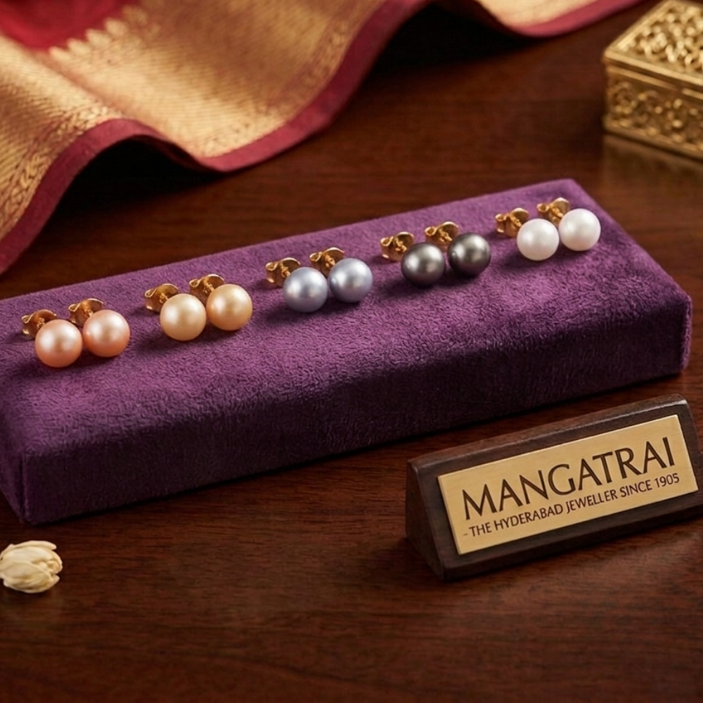 Freshwater Set Of Pearl Tops