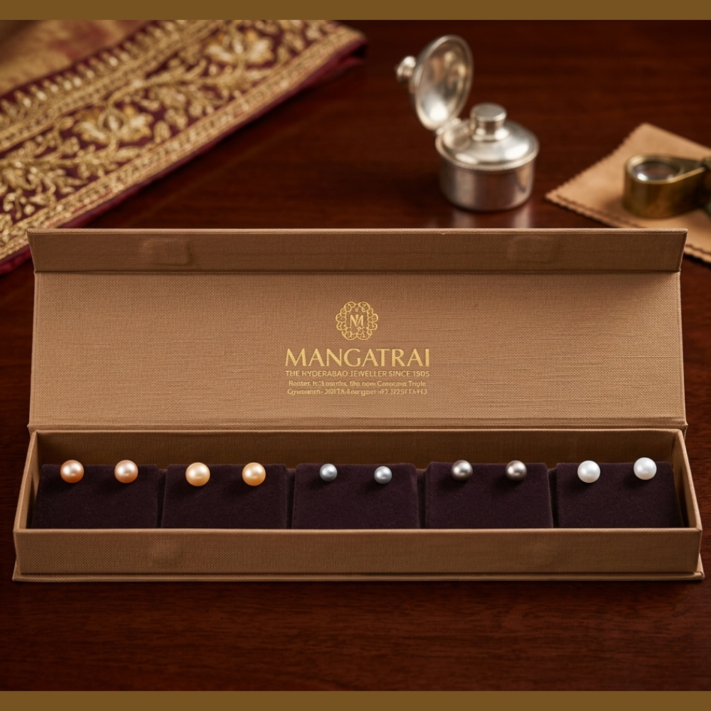 Freshwater Set Of Pearl Tops