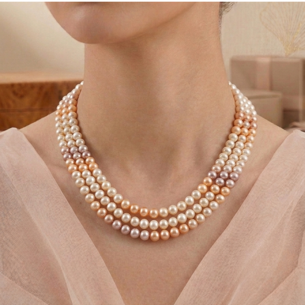 Freshwater Multicolour Pearl Necklace