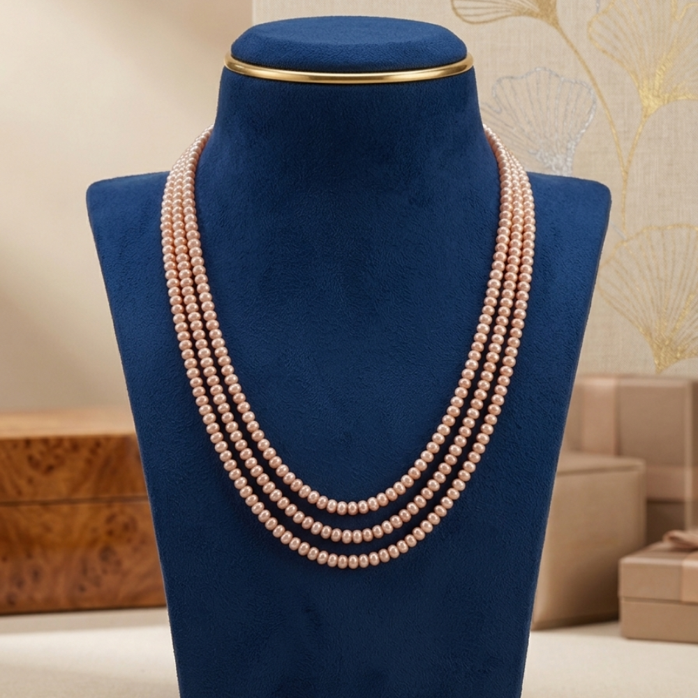 Pure Radiance 3 Line Pearl Necklace