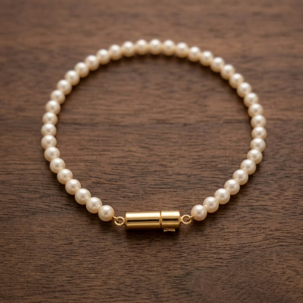 Elegant Single-Strand Pearl Bracelet