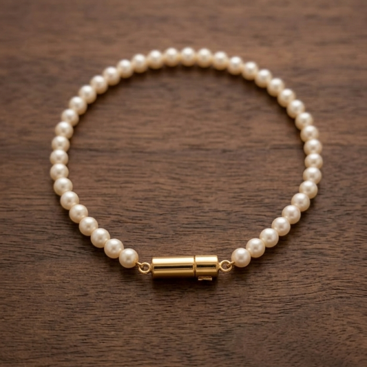 Elegant Single-Strand Pearl Bracelet